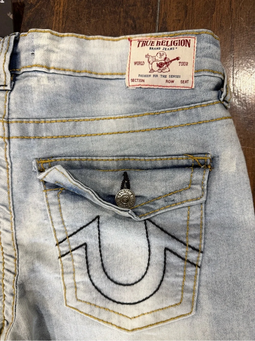 NWT True Religion Geno Relaxed Slim Boys Jeans, 14, Marbled Wash, MSRP $79